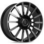 Легковой диск Skill Wheels RR131 9x22 5x112 ET30 66,6 чёрный + полированные спицы