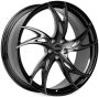 Легковой диск Skill Wheels SL087 8,5x21 5x108 ET40 63,4 чёрный + полированный обод